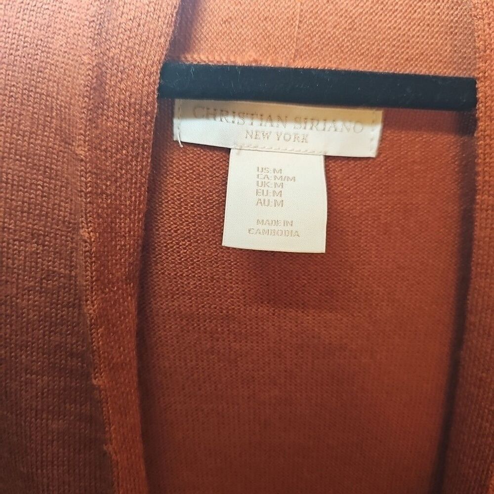 Christian Siriano Women's Burnt Orange Sweater Medium Cozy, Girlboss, Chic MED - Picture 2 of 3